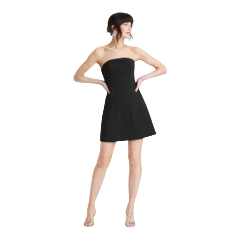 a new day Strapless Black Dress